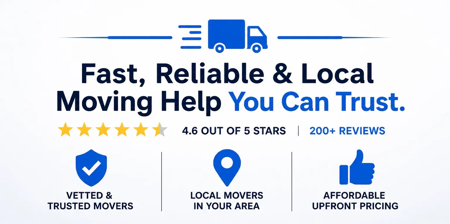 Professional movers at work